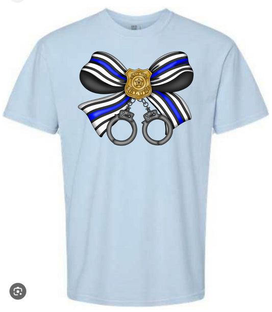 Back The Blue Bow Tee