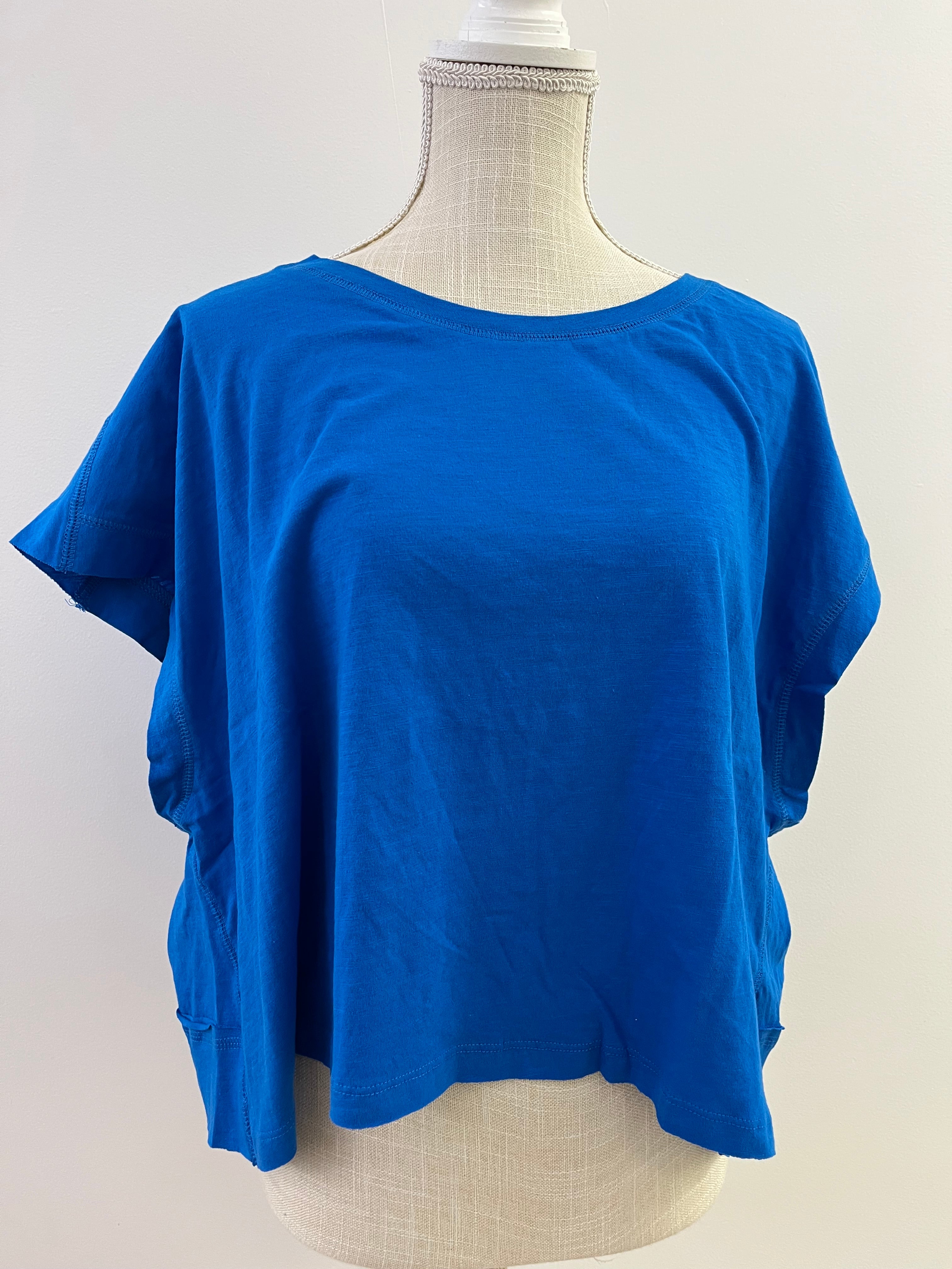 Cotton Slub Open Back Top
