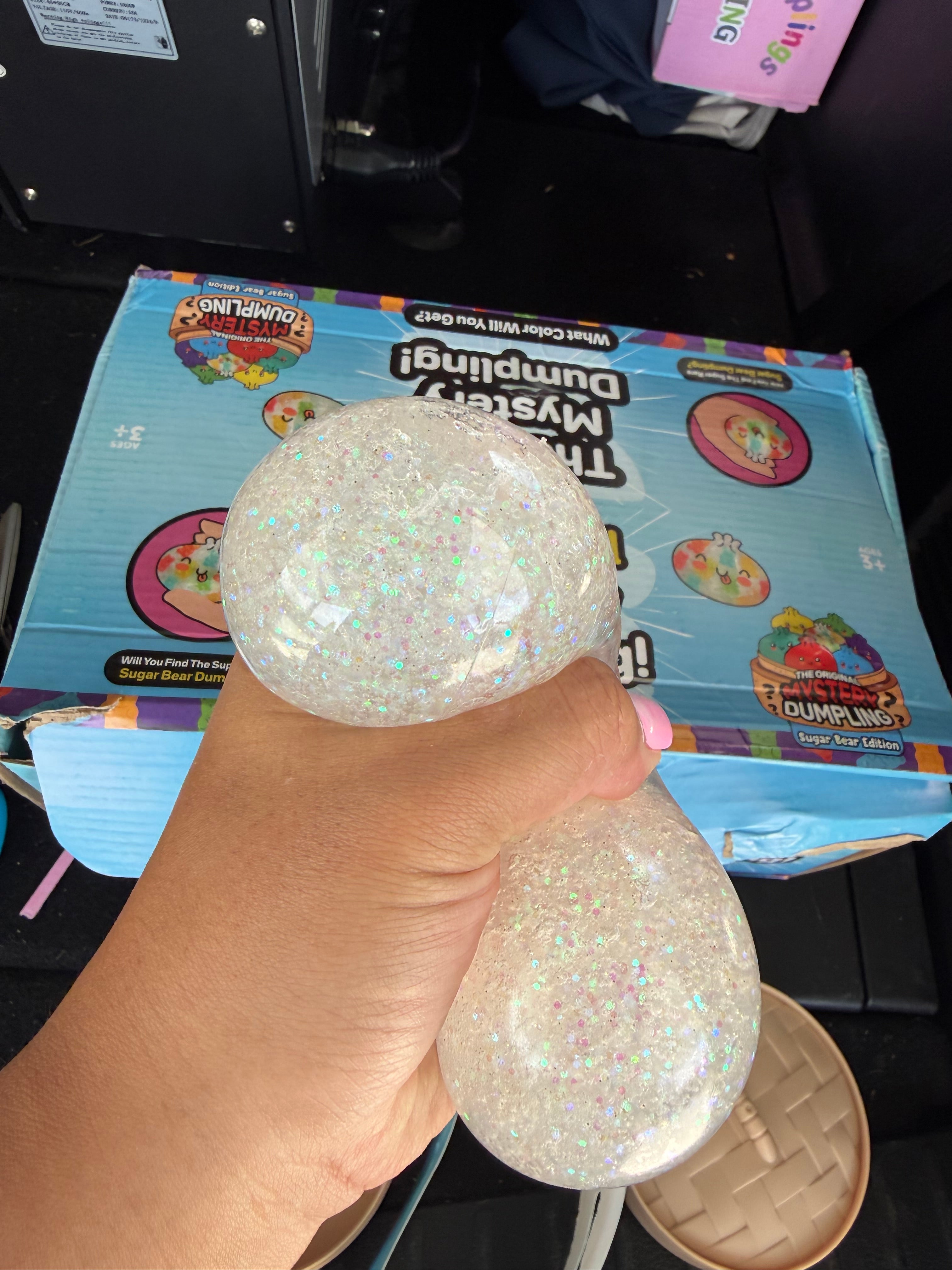 Mystery glitter dumplings - gel filled squishy