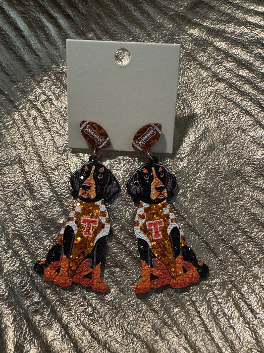 Tennessee Smokey with football earring