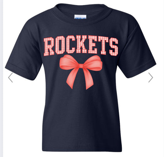 Rockets plaid with bow GILDAN