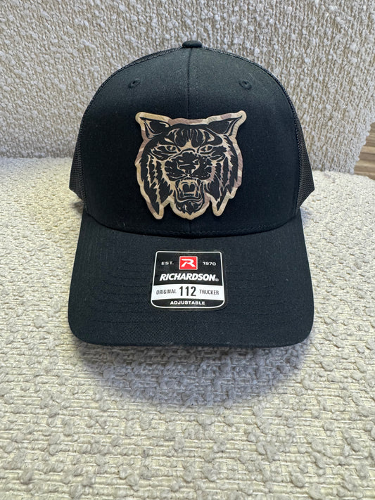Villa Rica Wildcats Black Camo Richardson Hat