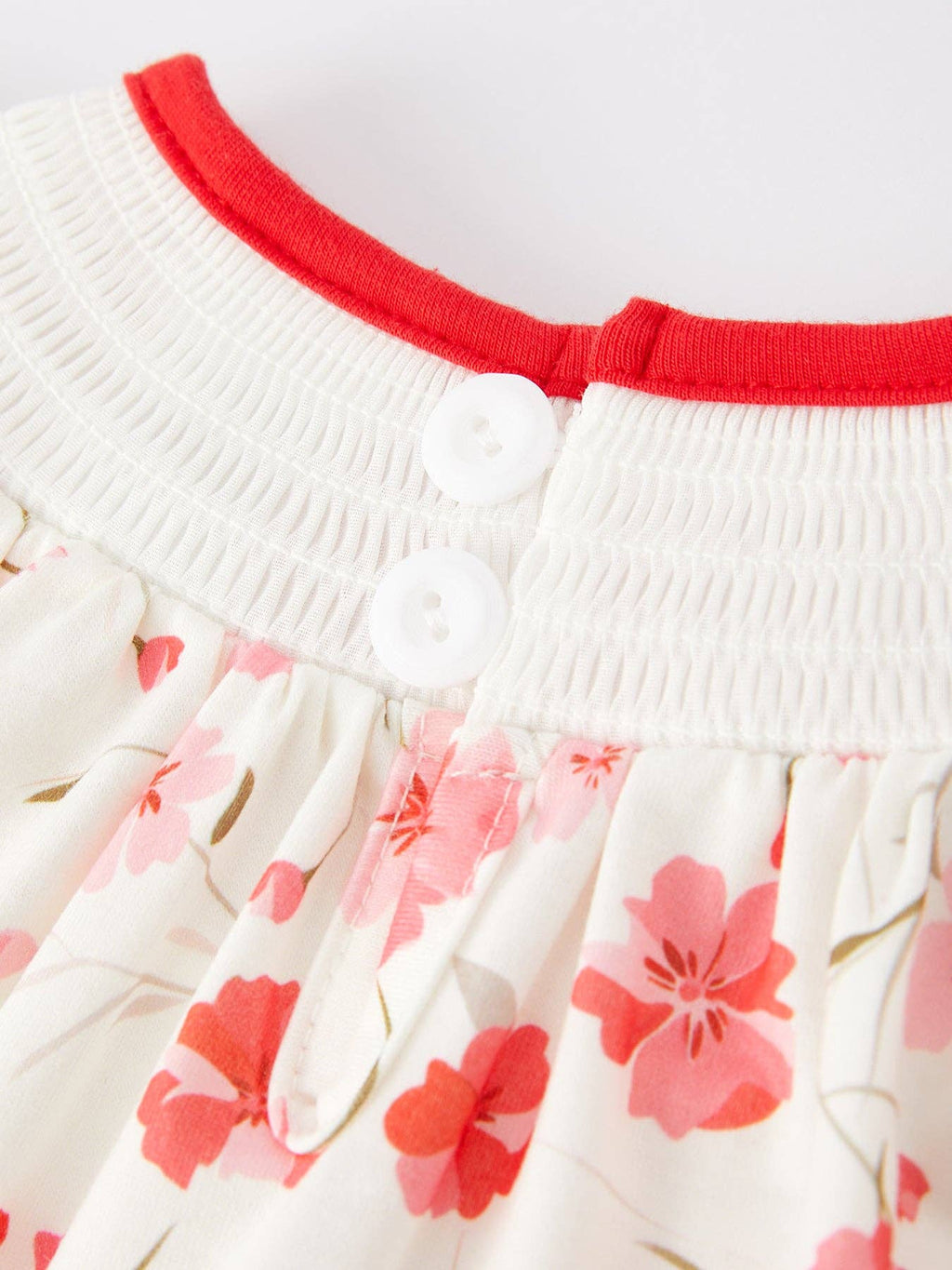 Valentine's Day I'm so loved Smocking Embroidered Girls Romper