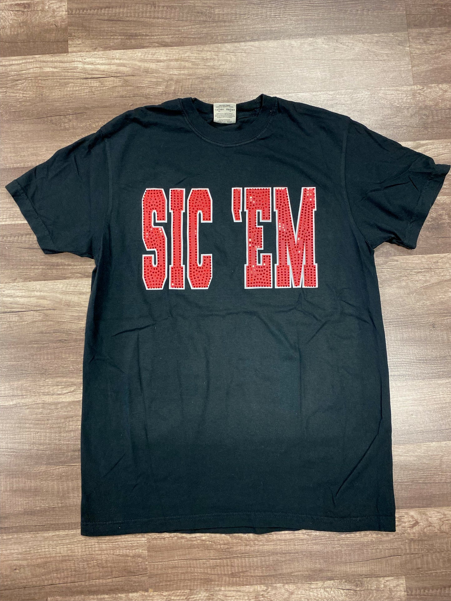 Sic Em Sequin Tee