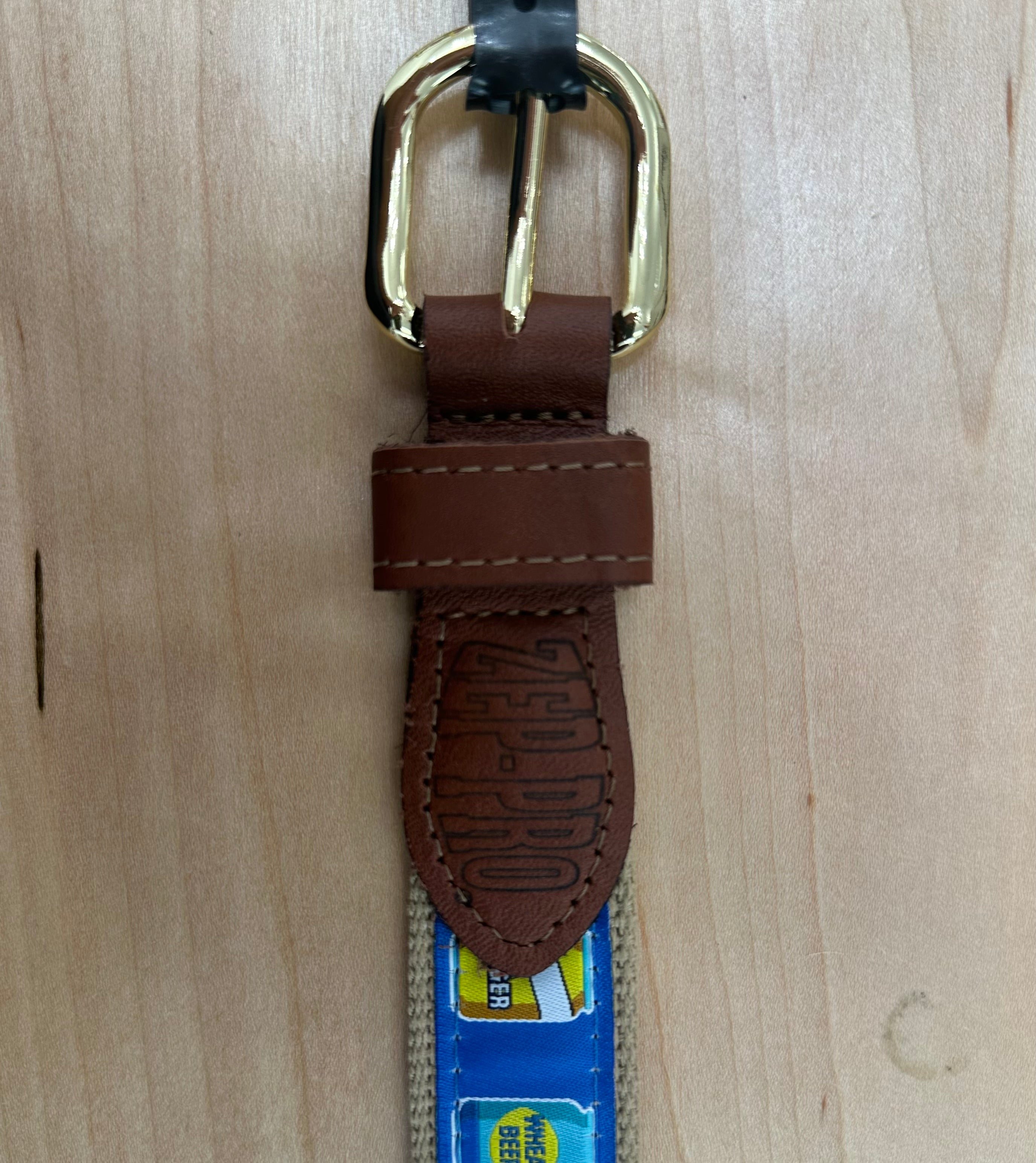 Beer Cans Leather Belt