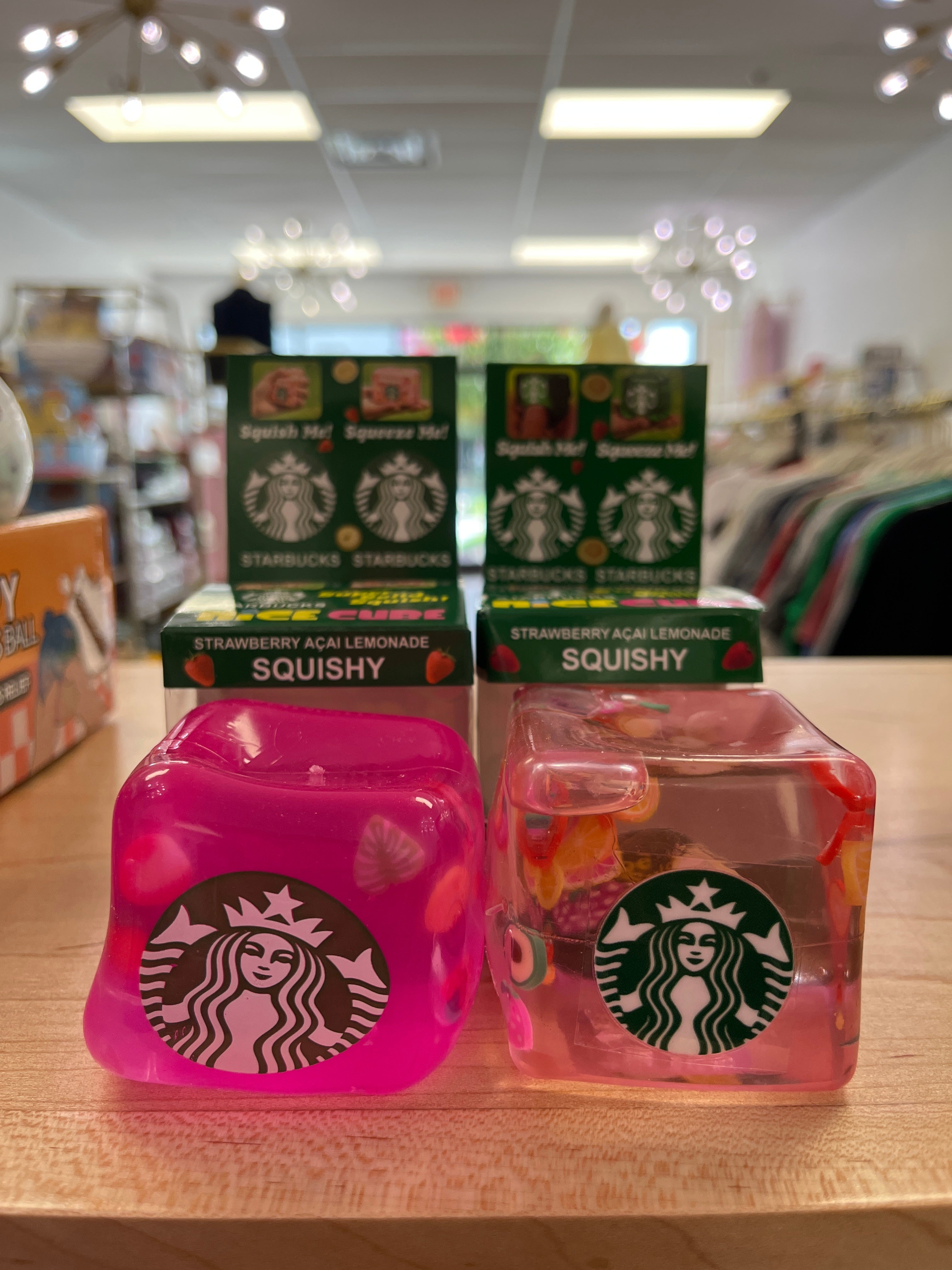 Starbucks Strawberry Açaí Lemonade Assorted Nice Cube Squishy Toy