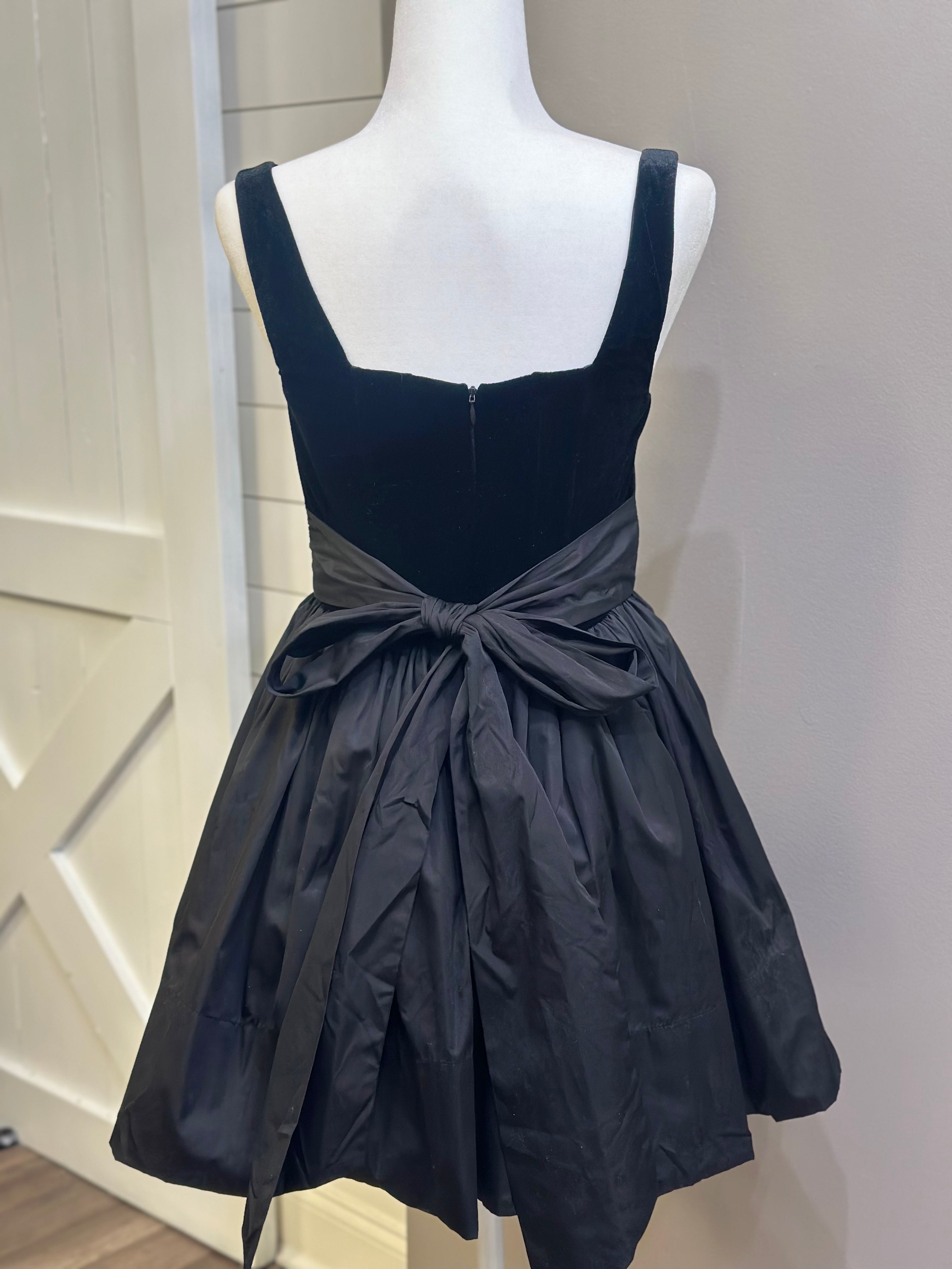 Dolce Velvet Mini Dress - Black