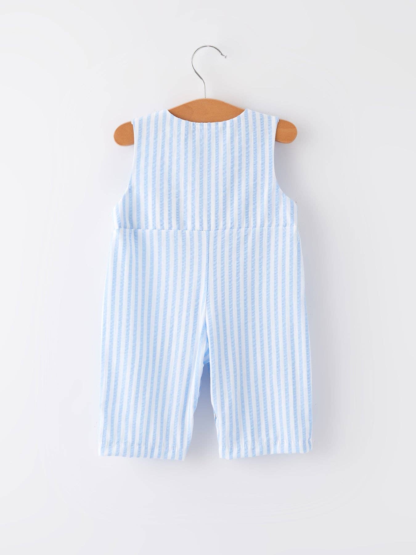 Easter Chicks Embroidery Blue Boy Romper