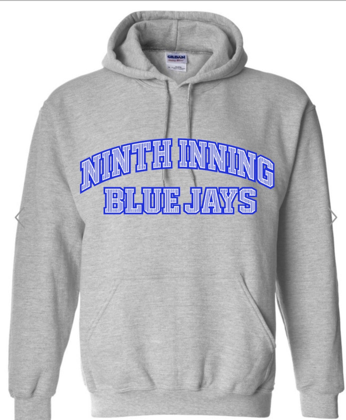 Ninth Inning Blue Jays Grey Hoodie