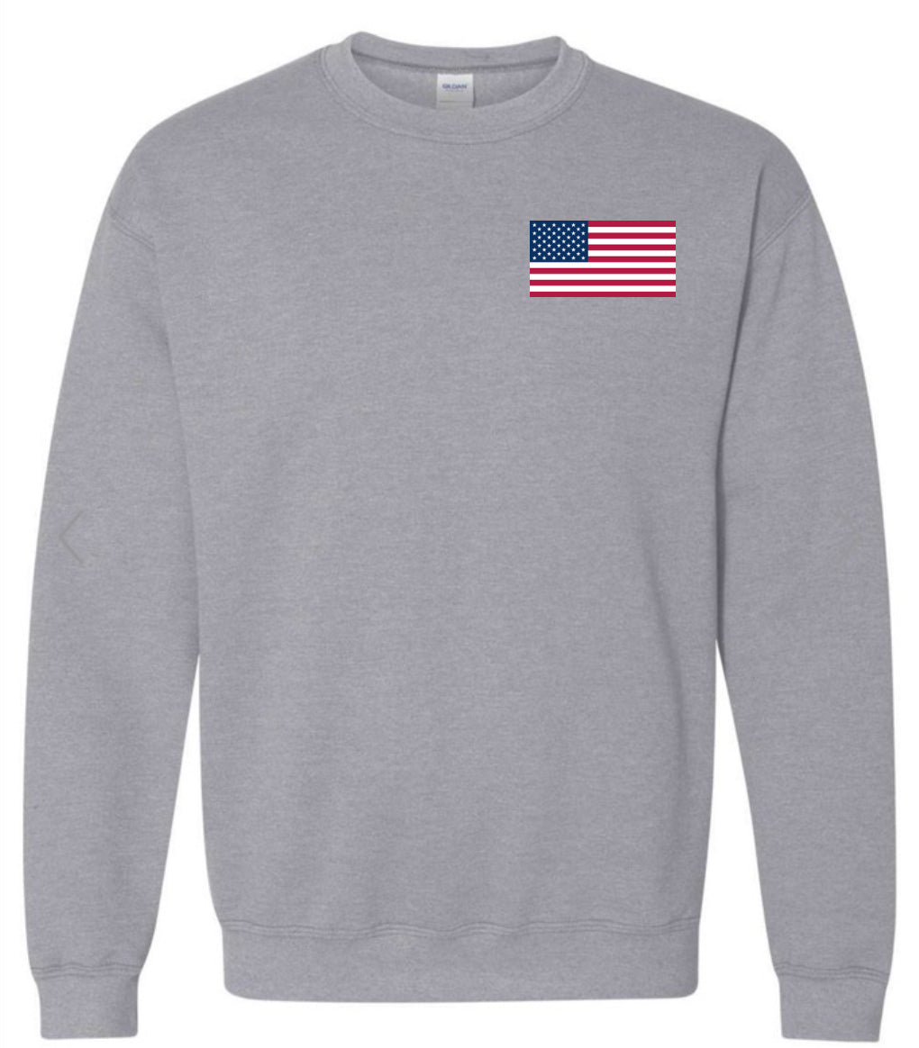 LEGEND CHARLIE KIRK ON SPORT GREY SWEATSHIRT