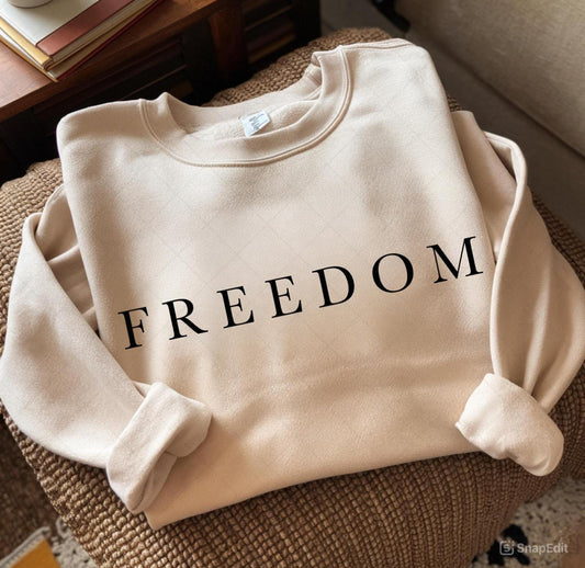 FREEDOM SAND GILDAN SWEATSHIRT