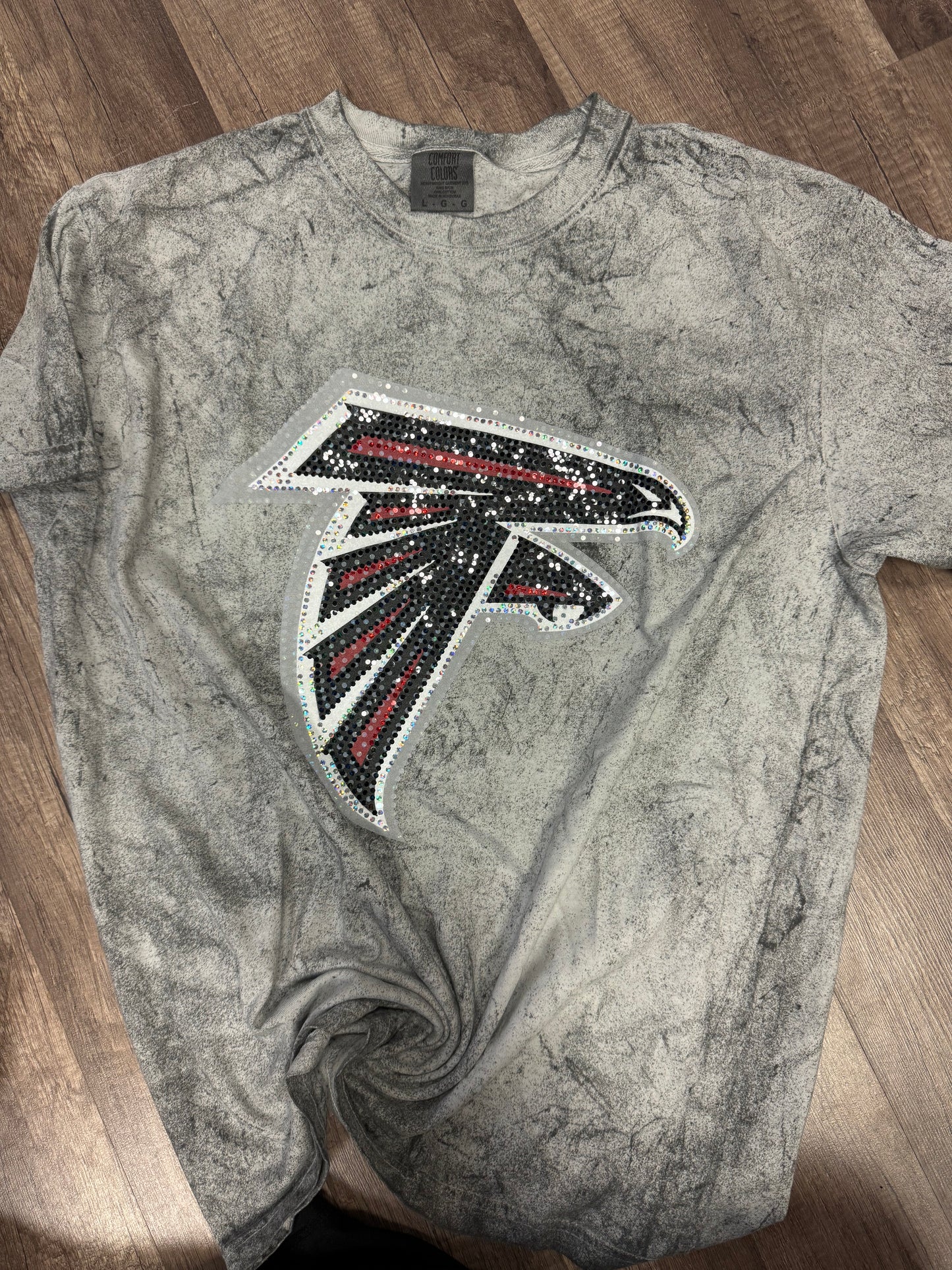 Atlanta Falcons Logo Sequin Tee