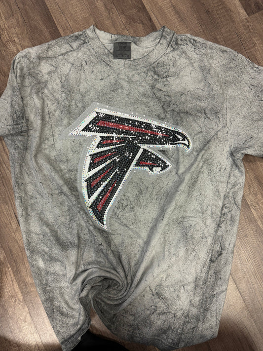 Atlanta Falcons Logo Sequin Tee