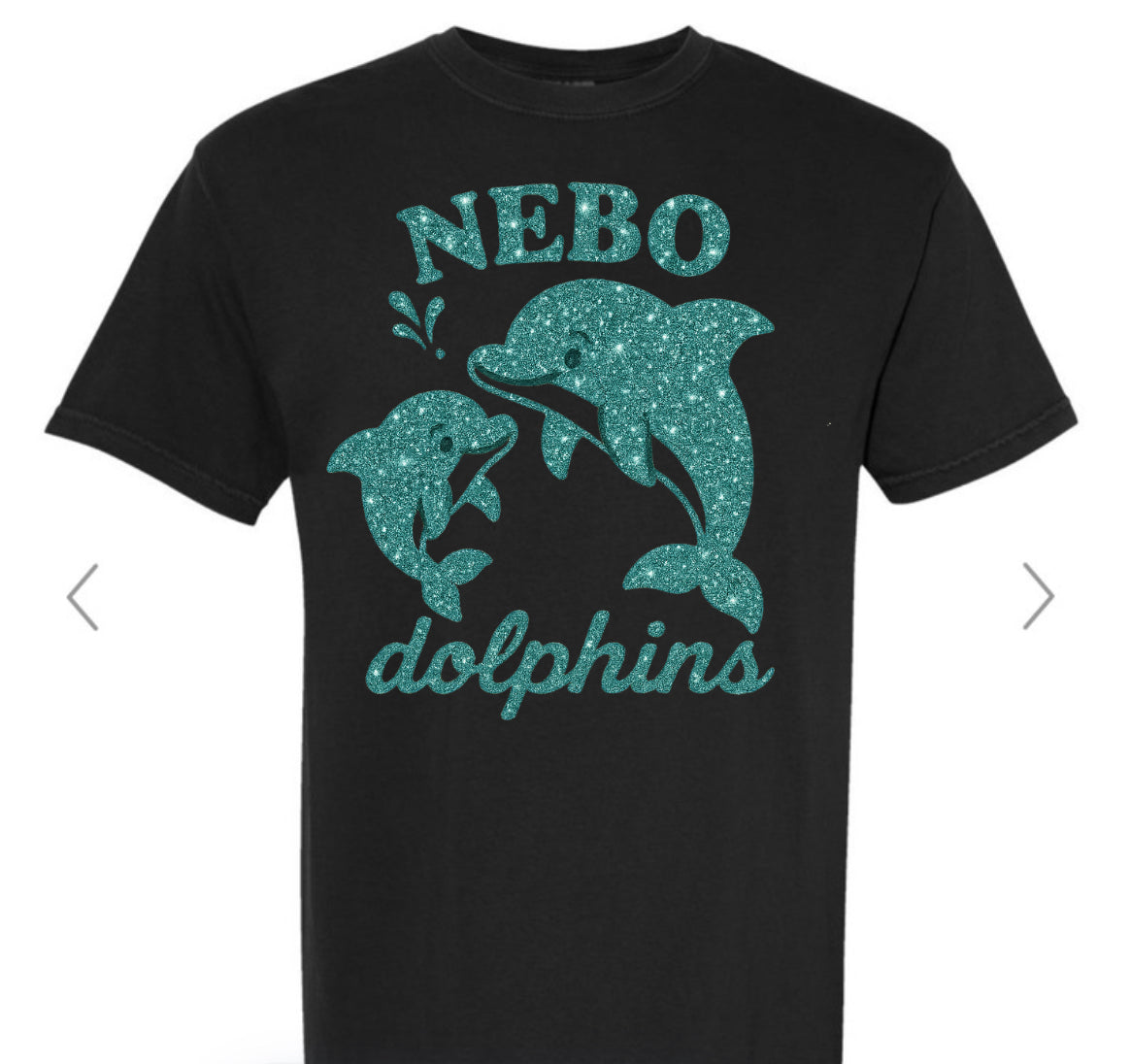 Nebo dolphins faux glitter