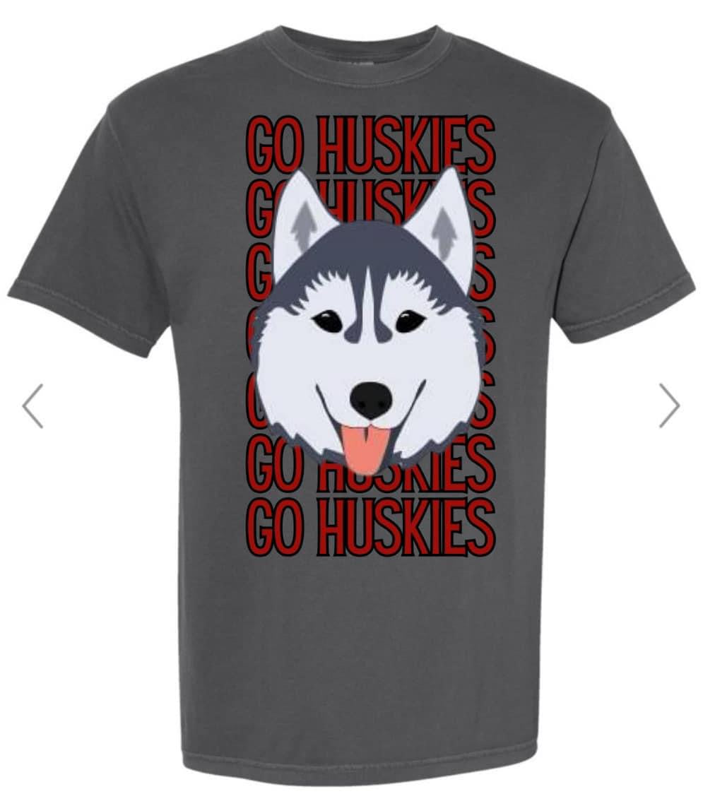 Ragsdale Huskies Mascot Stacked Tee