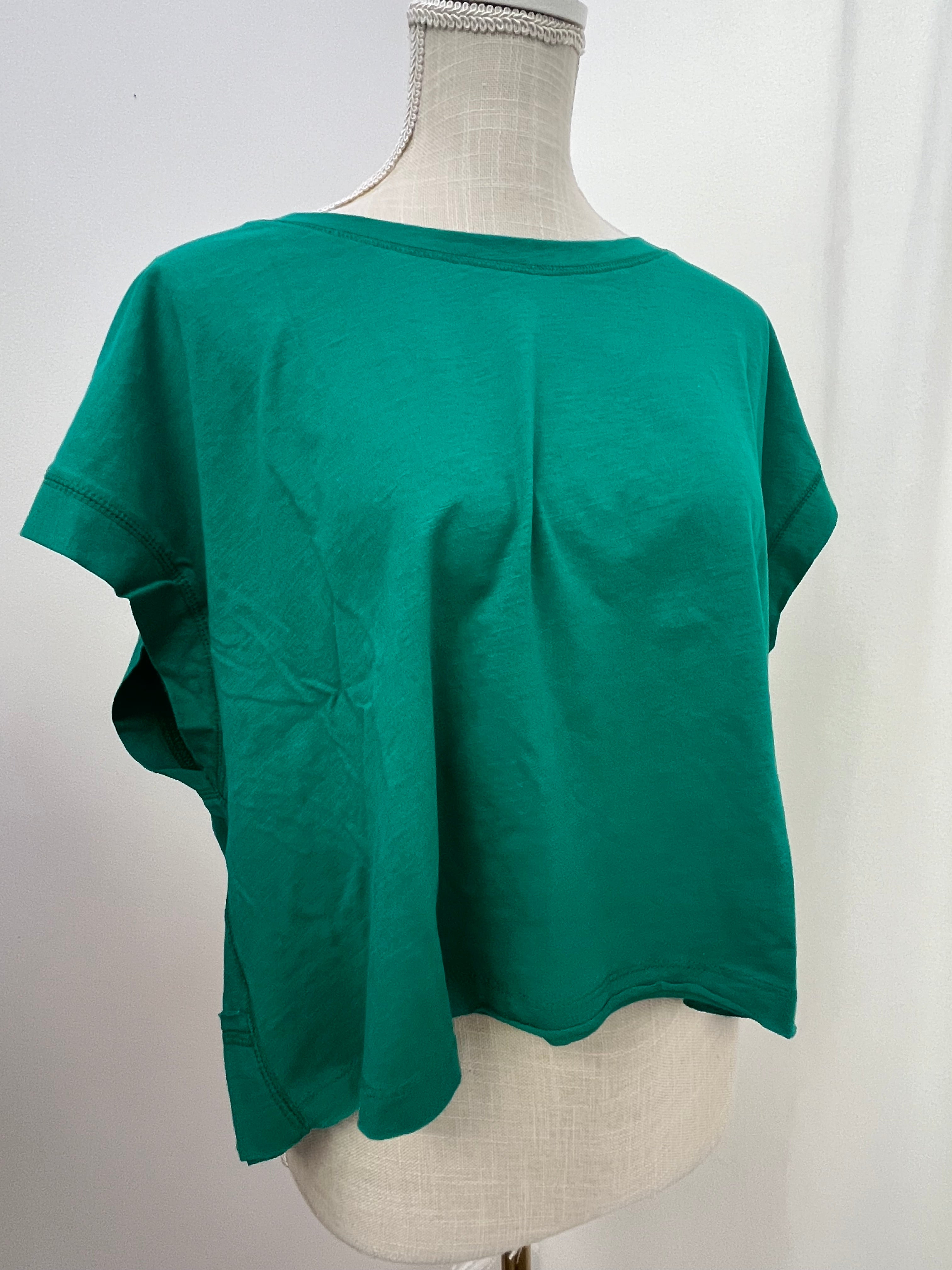 Cotton Slub Open Back Top