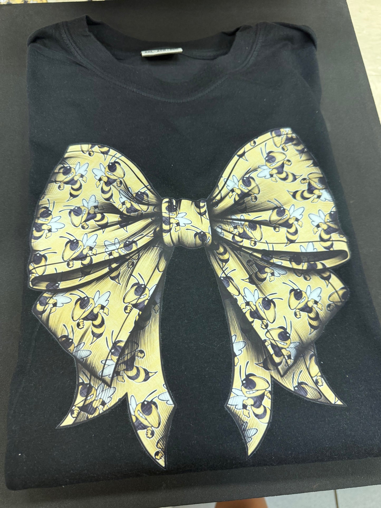 Hornets Big Bow on Black