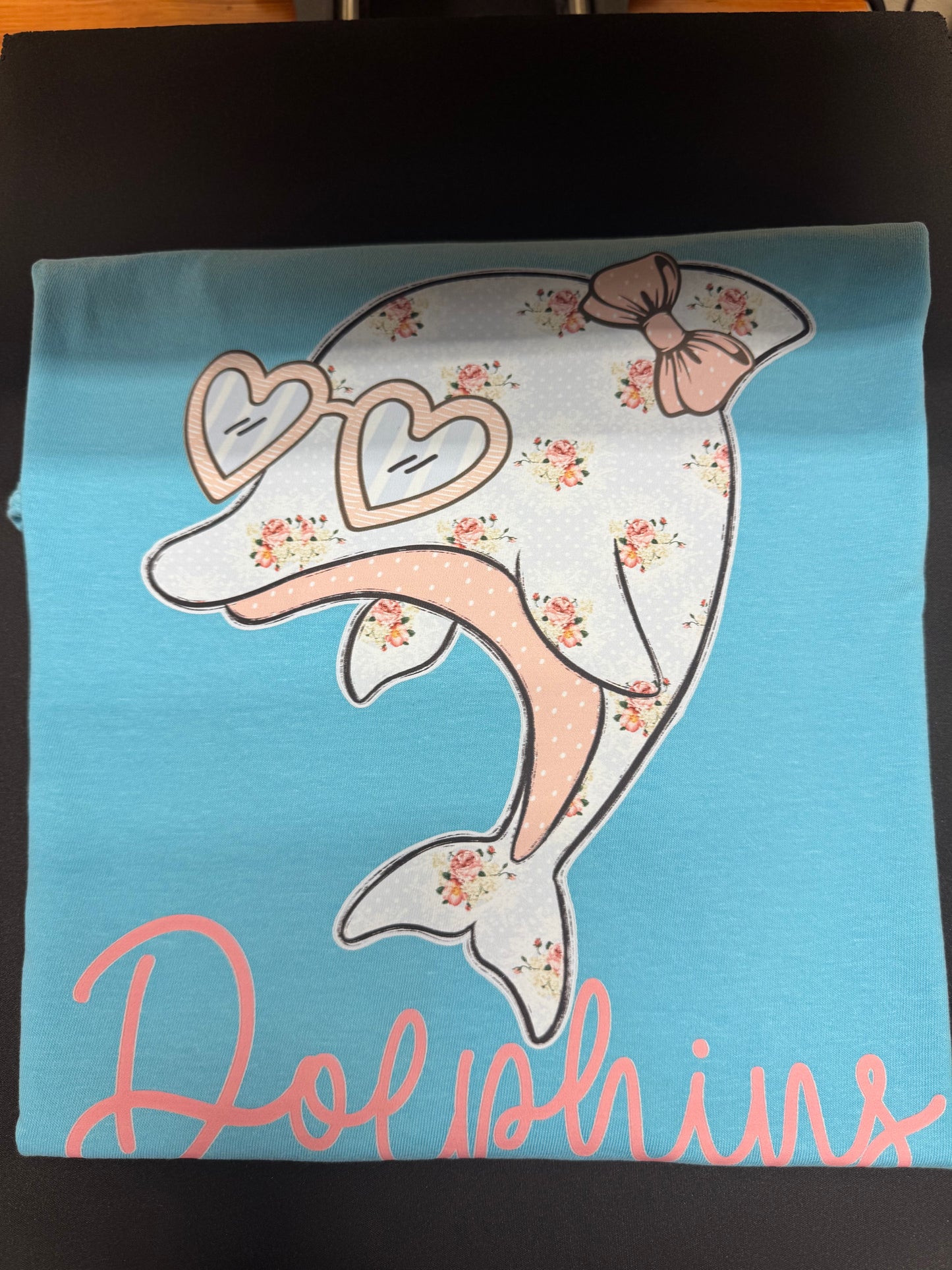 Nebo Dolphins Floral with Sunglasses Tee