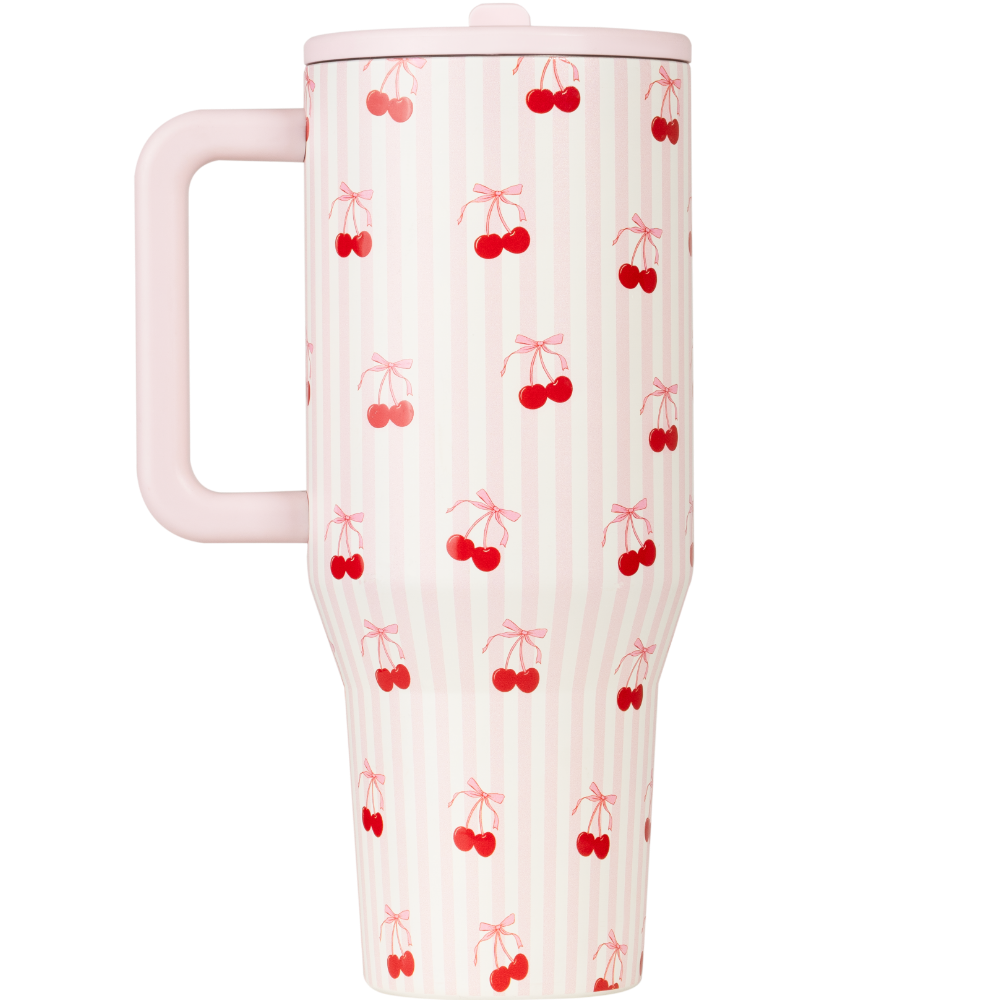 Sweet Cherry HydroJug 40 oz Traveler Tumbler