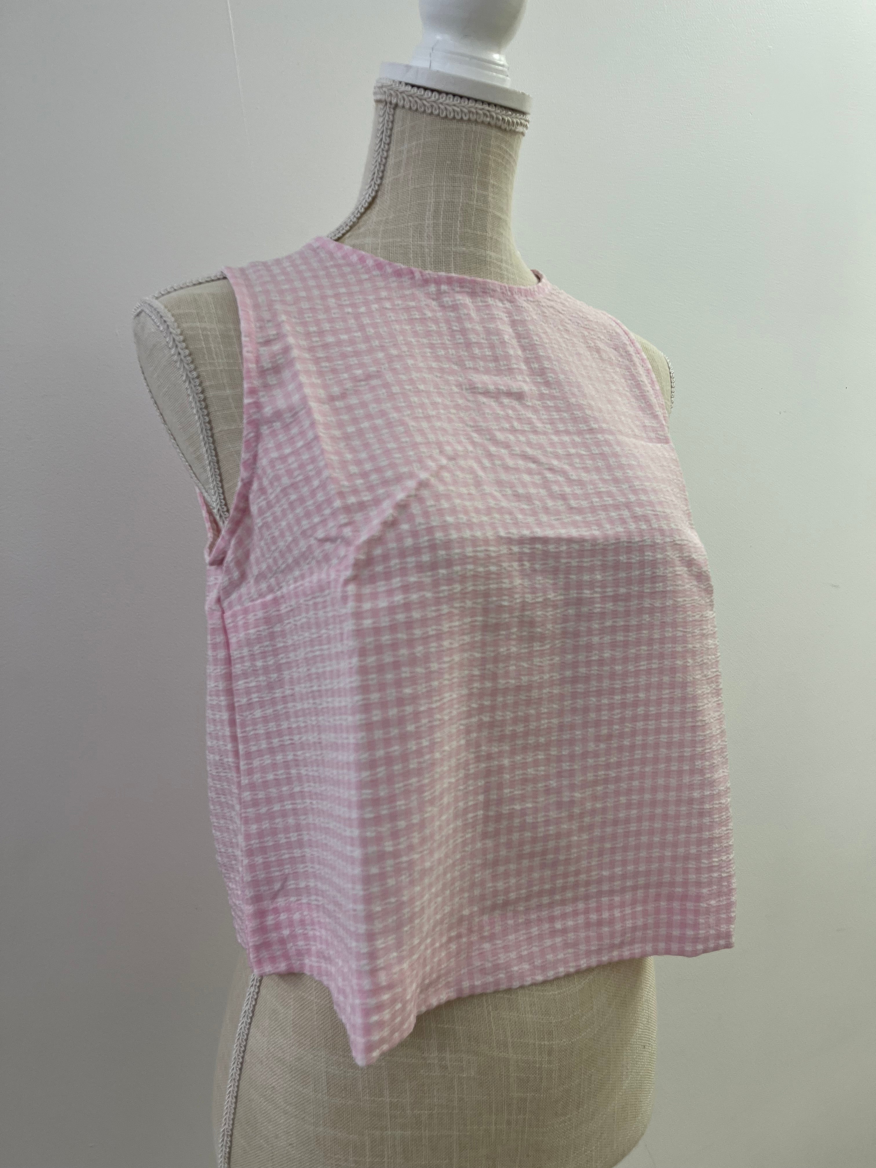 Pink Gingham 2 Pc Skort set- SOLD AS SET
