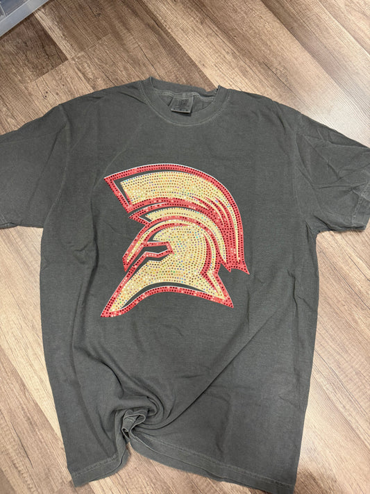 South Paulding Spartans Logo Sequin Tee