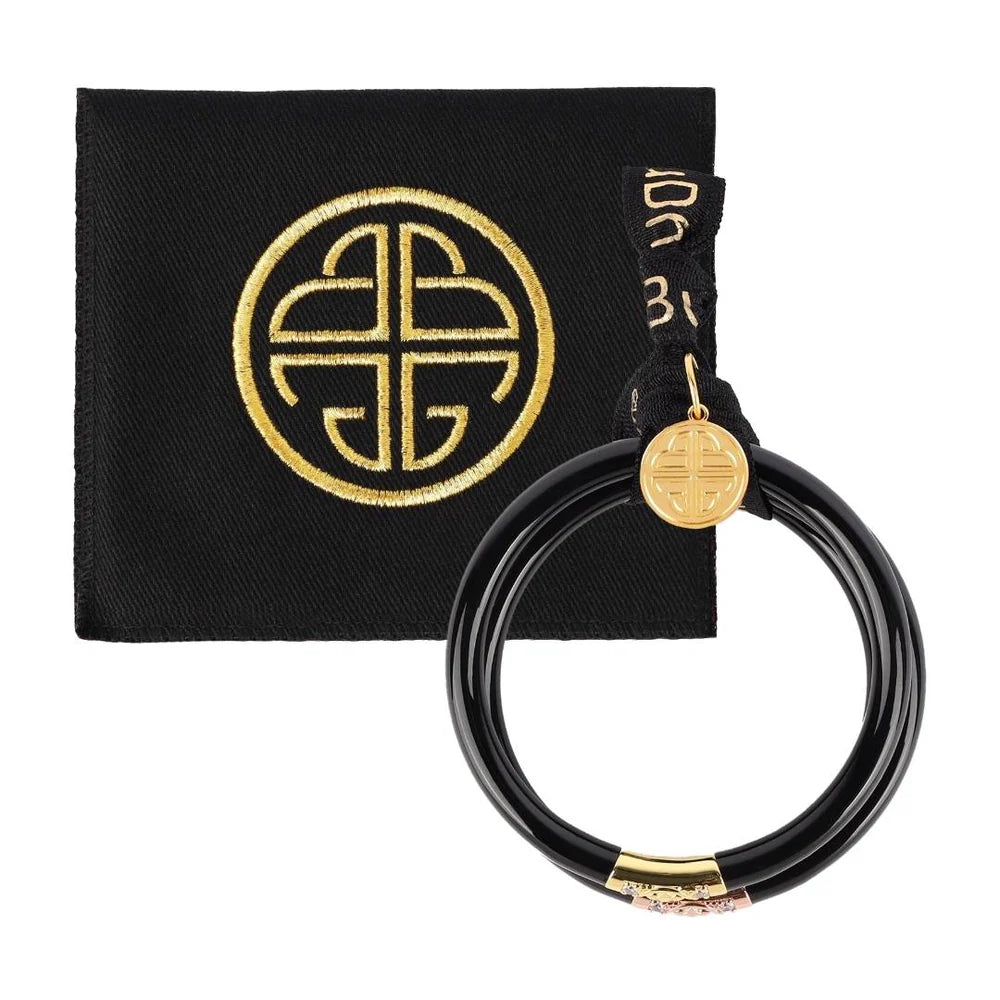 MEDIUM BLACK THREE KINGS ALL WEATHER BANGLES® (AWB®) - BLACK- BUDHA GIRL