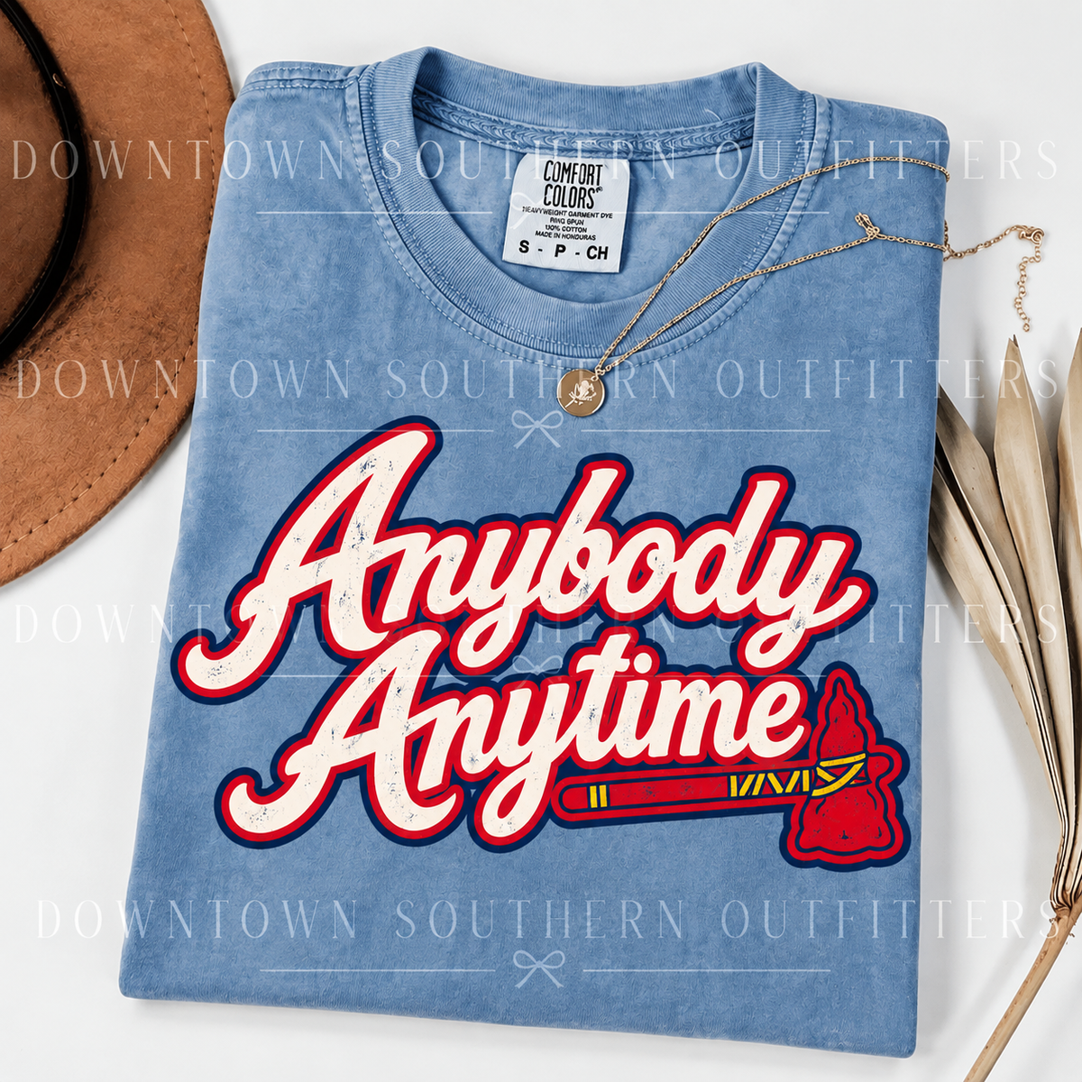 Anybody Anytime Braves Tee