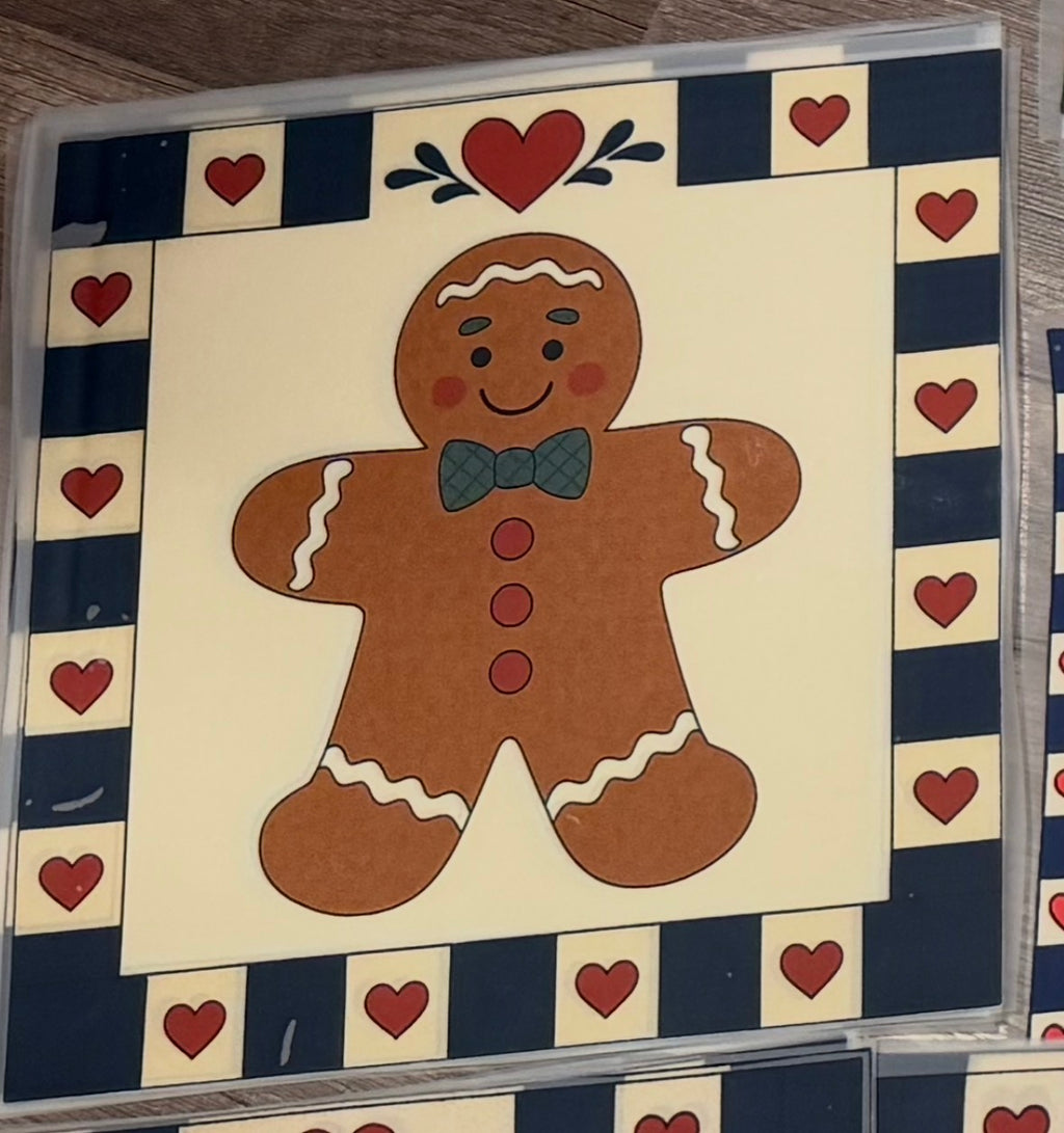 TSHIRT BAR- Thrifty Vintage Gingerbread Man