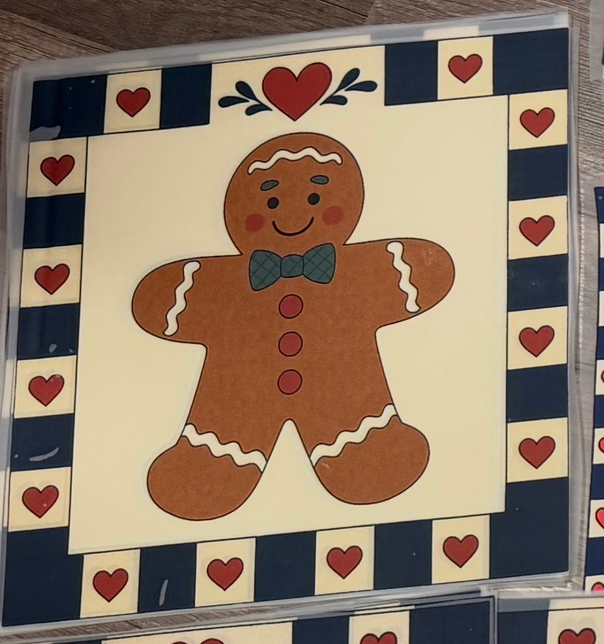 TSHIRT BAR- Thrifty Vintage Gingerbread Man