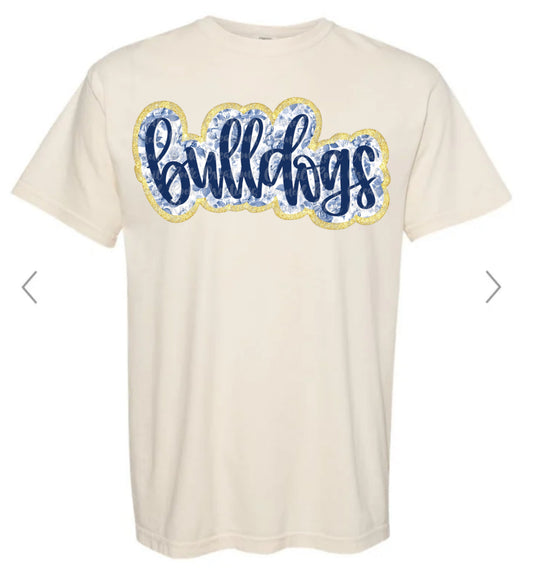 Blackwell Bulldogs Floral Cursive COMFORT COLOR