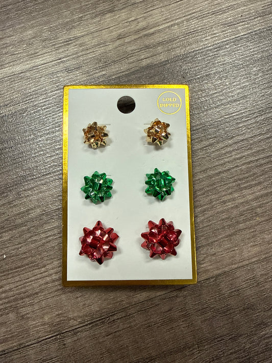 Present Bow Trio Pack Earrings
