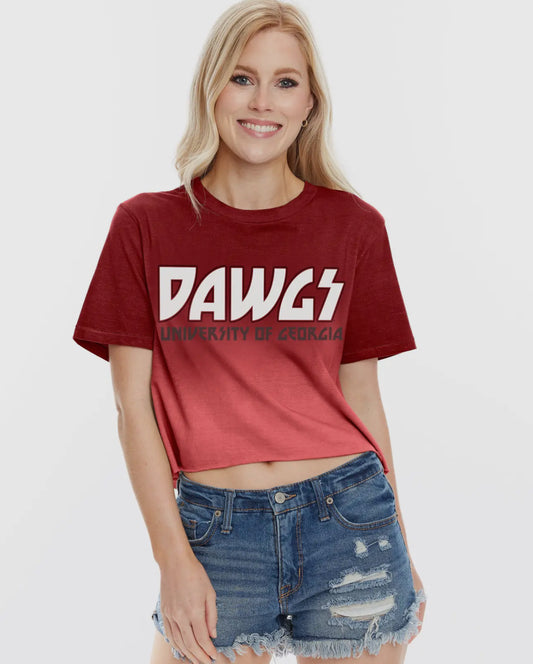 georgia cropped boyfriend tee - Stewart Simmons