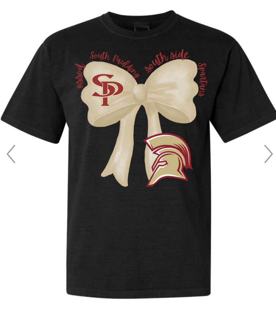 South Paulding Spartans Big Bow Tee