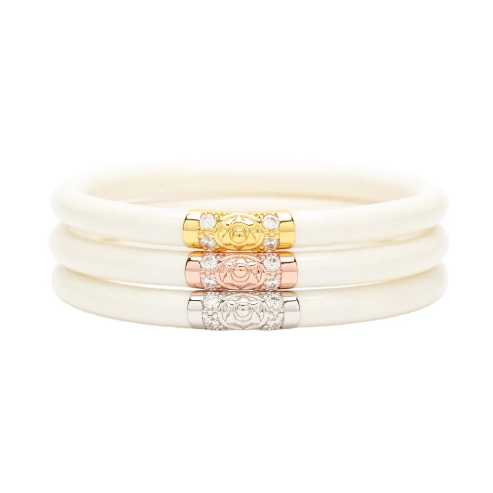 MEDIUM IVORY THREE KINGS ALL WEATHER BANGLES® BUDHA GIRL