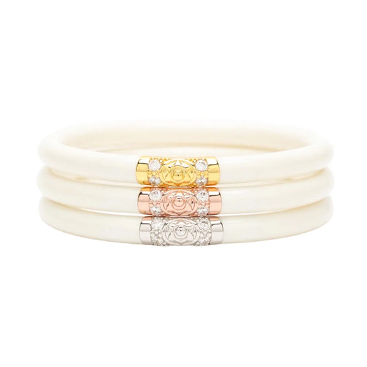 LARGE IVORY THREE KINGS ALL WEATHER BANGLES® BUDHA GIRL