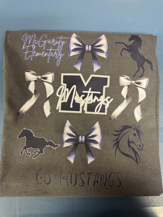 McGarity Mustangs Bow Collage