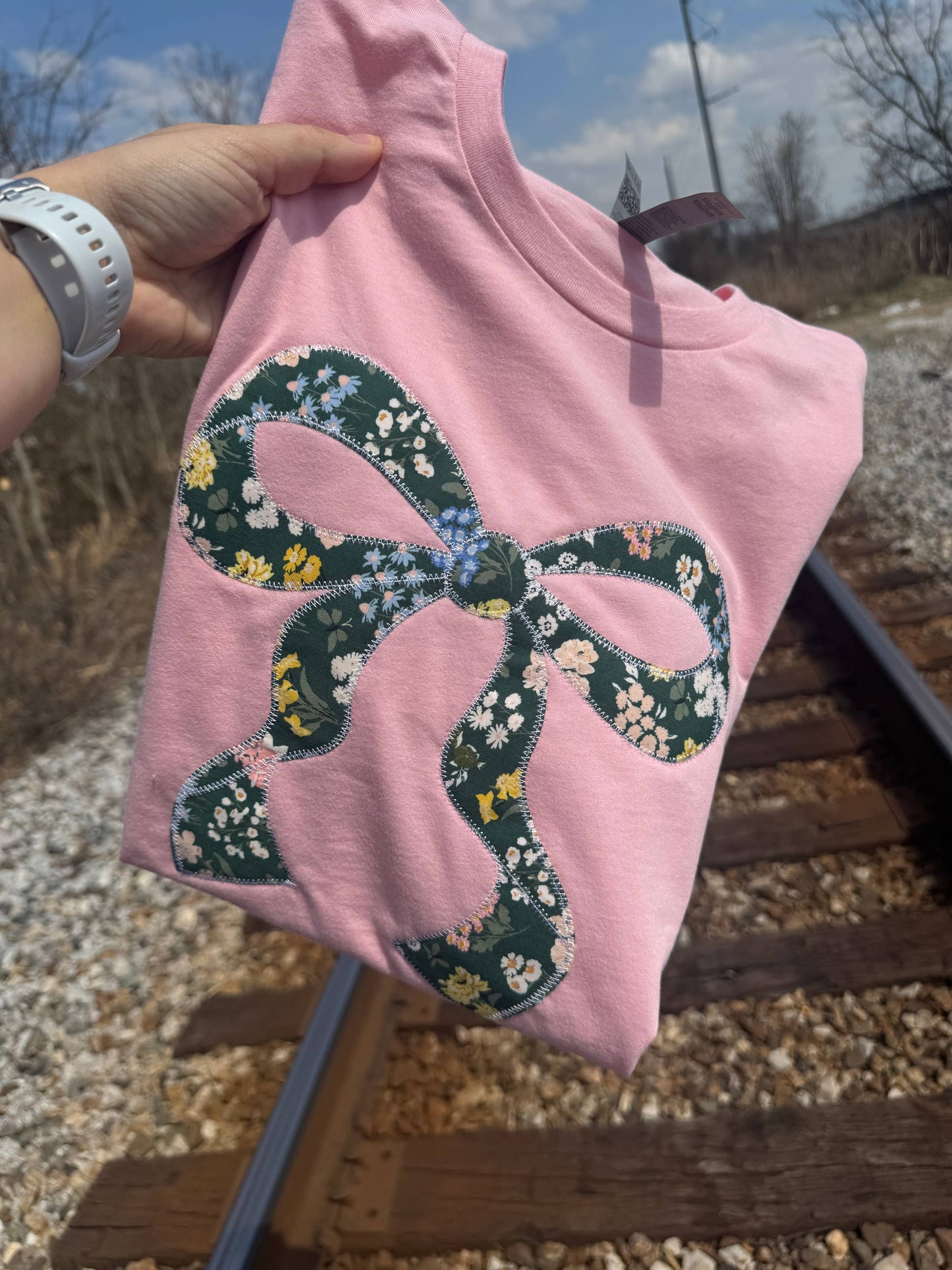 Bow Coquette Floral Short Sleeve