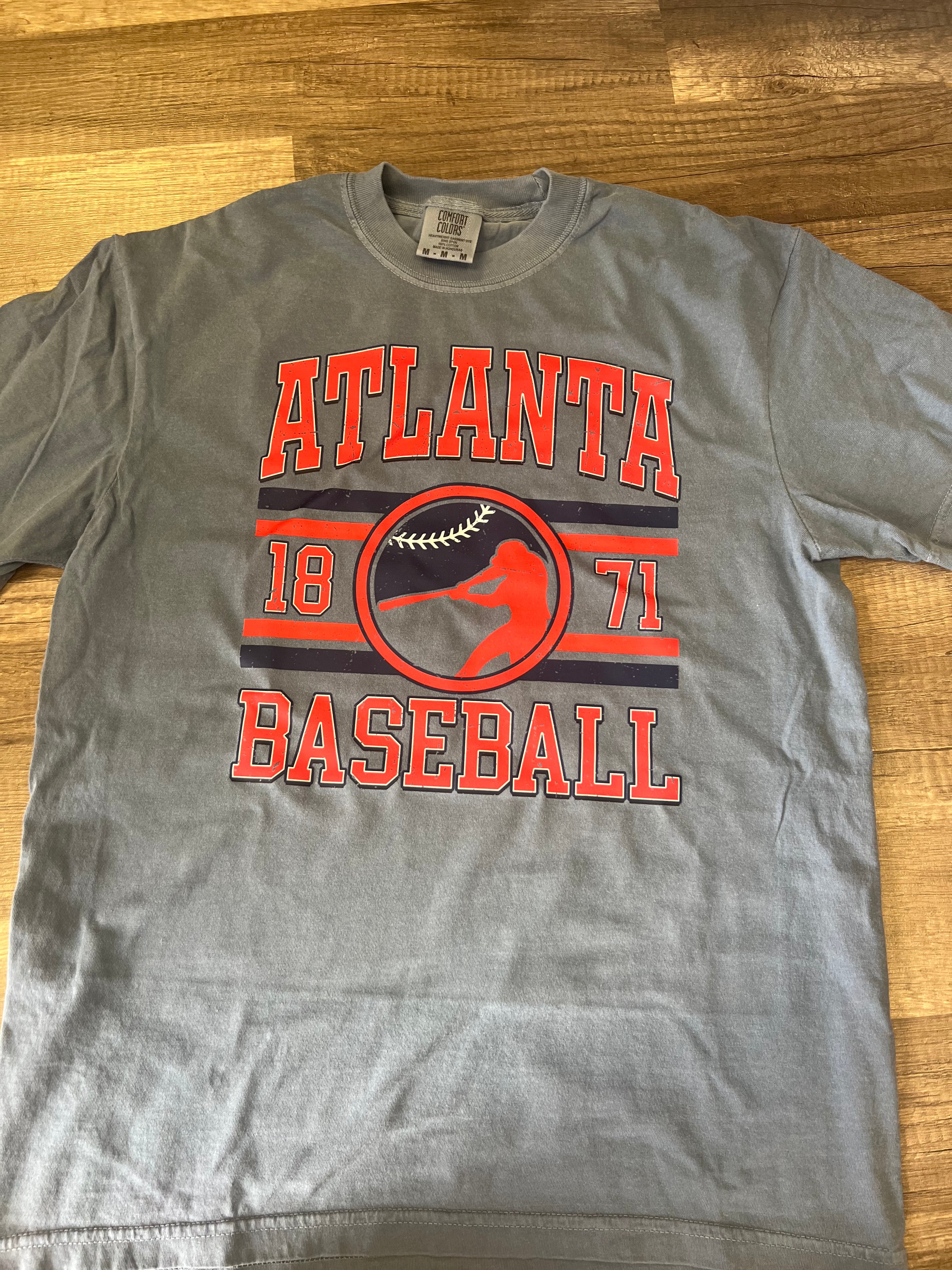 Atlanta baseball 1871 blue tee