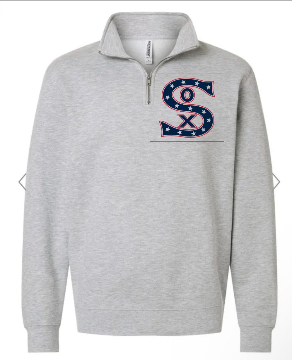 PC SOX (red white blue logo) QUARTER ZIP