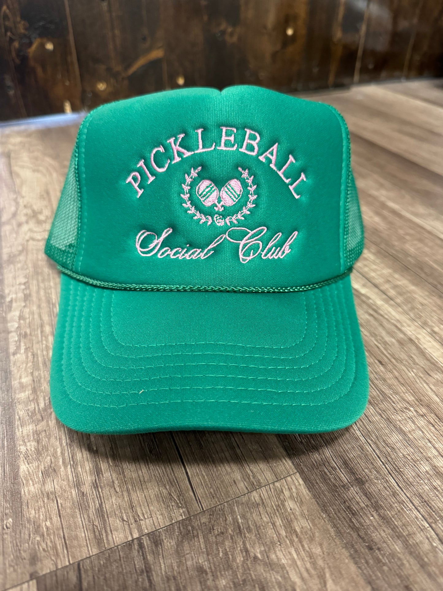 Pickleball Social Club Green Trucker Hat