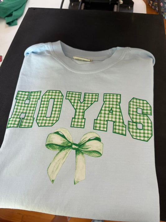 Harrison Hoyas Gingham with Bow tee