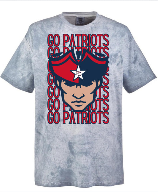 Paulding County Patriots Mascot Stacked Tee