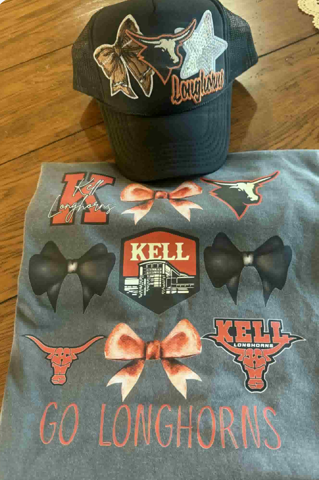 Kell Longhorns Bow Collage