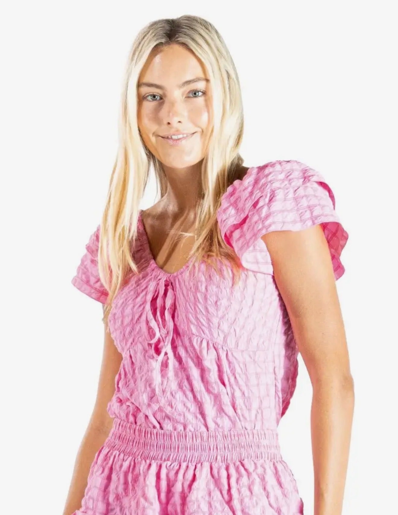 Pink Textured top