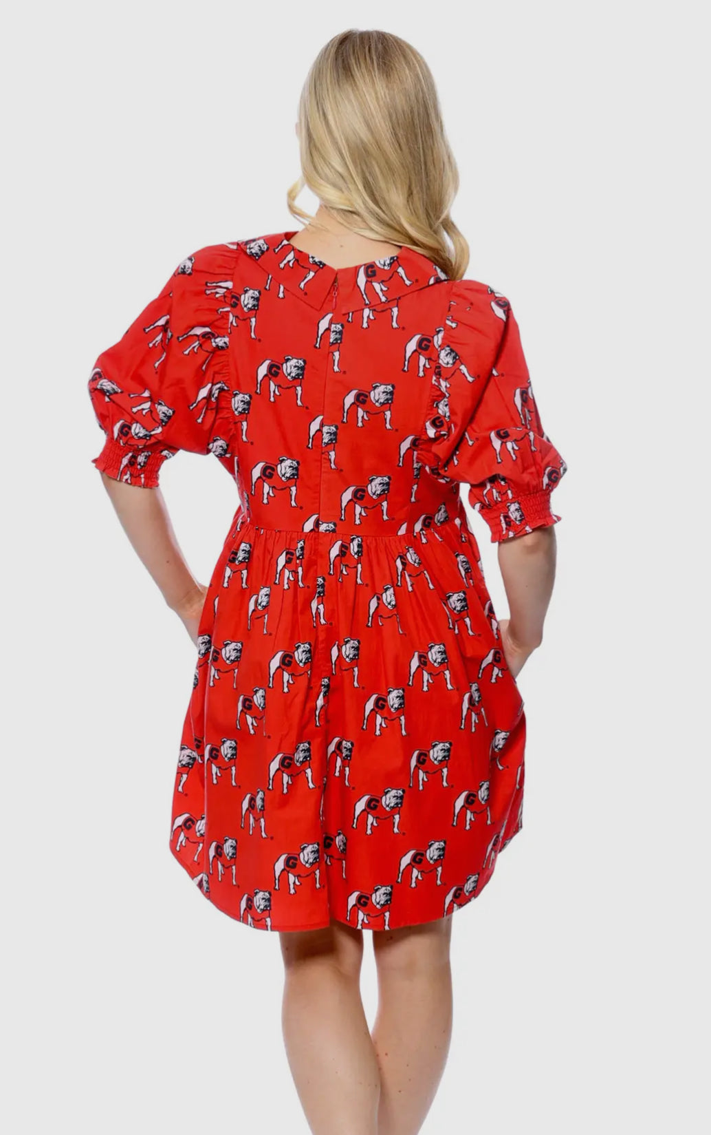 The Bulldogs Poplin Dress- Stewart Simmons