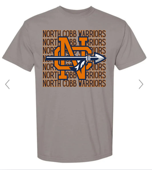 North Cobb Warriors Logo Stacked