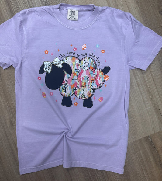 The Lord is my Shepherd Purple Tee