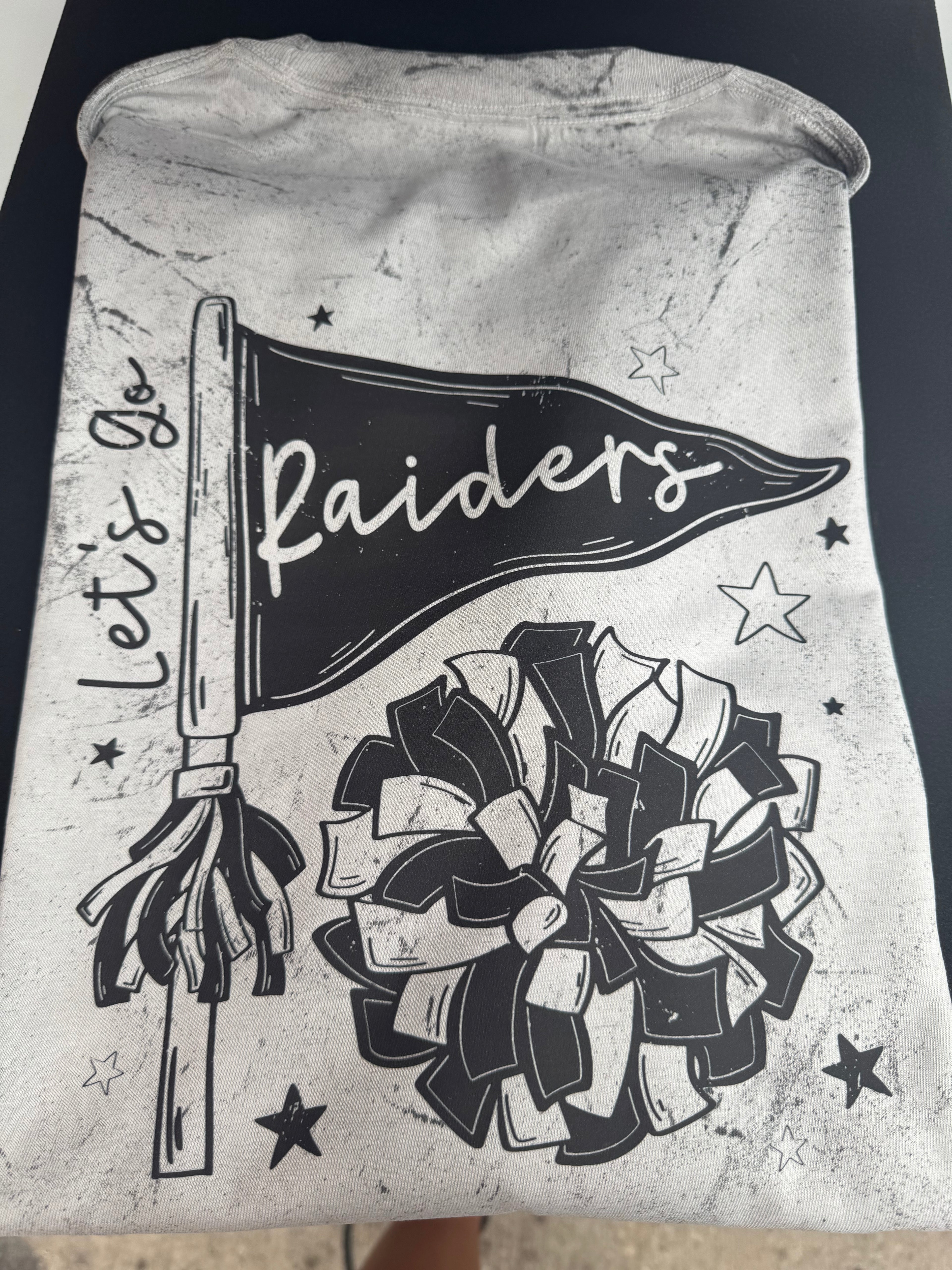 Let’s go raiders cheer COLORBLAST CC TEE