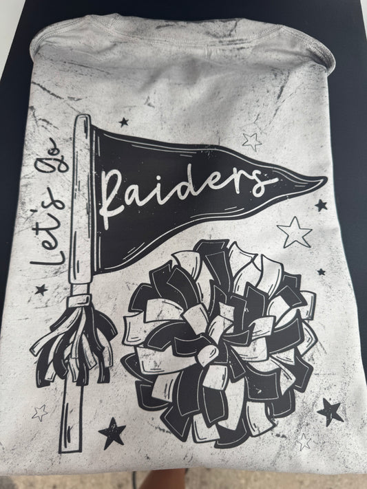Let’s go raiders cheer COLORBLAST CC TEE