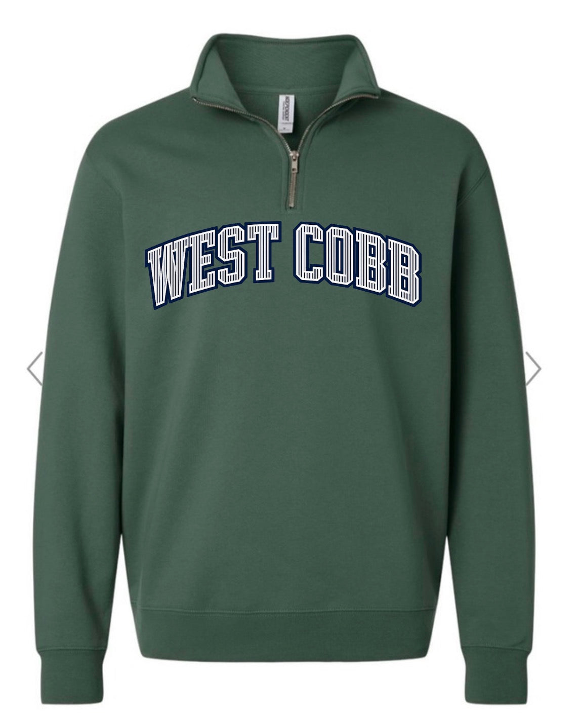 West Cobb Seersucker Quarter Zip